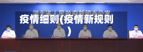 疫情细则(疫情新规则)