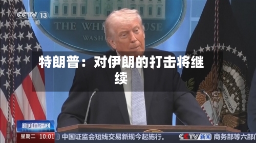 特朗普：对伊朗的打击将继续