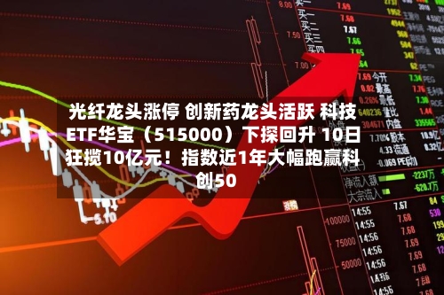 光纤龙头涨停 创新药龙头活跃 科技ETF华宝（515000）下探回升 10日狂揽10亿元！指数近1年大幅跑赢科创50-第3张图片