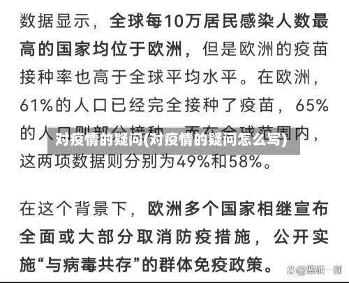 对疫情的疑问(对疫情的疑问怎么写)-第2张图片