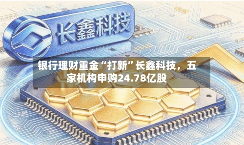 银行理财重金“打新”长鑫科技，五家机构申购24.78亿股-第3张图片
