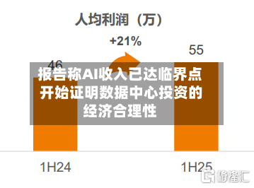 报告称AI收入已达临界点 开始证明数据中心投资的经济合理性-第2张图片