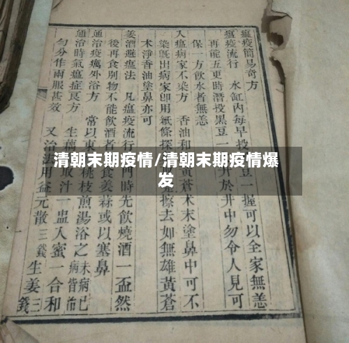 清朝末期疫情/清朝末期疫情爆发