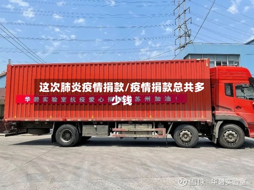 这次肺炎疫情捐款/疫情捐款总共多少钱-第2张图片