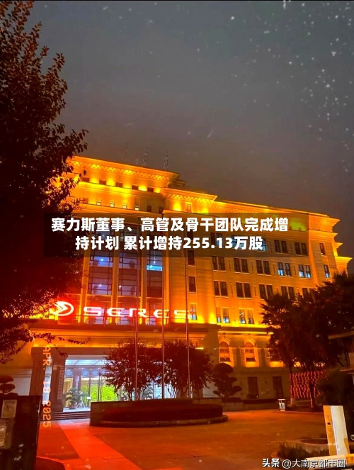 赛力斯董事	、高管及骨干团队完成增持计划 累计增持255.13万股-第2张图片