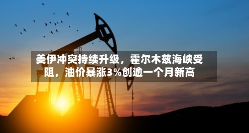 美伊冲突持续升级	，霍尔木兹海峡受阻，油价暴涨3%创逾一个月新高-第3张图片