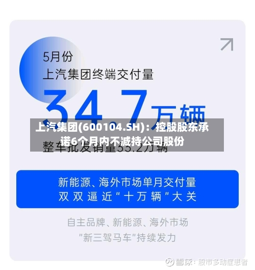 上汽集团(600104.SH):控股股东承诺6个月内不减持公司股份-第2张图片