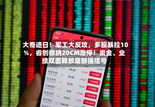 大奇迹日！军工大反攻，多股暴拉10%	，睿创微纳20CM涨停！资金	、业绩双面释放底部强信号-第2张图片