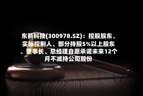 东箭科技(300978.SZ)：控股股东	、实际控制人、部分持股5%以上股东、董事长	、总经理自愿承诺未来12个月不减持公司股份-第2张图片