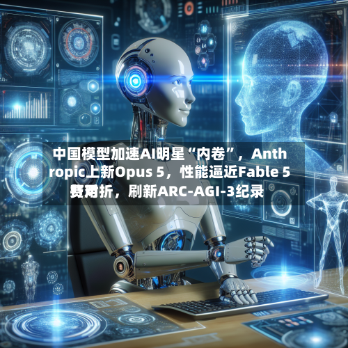 中国模型加速AI明星“内卷	”	，Anthropic上新Opus 5，性能逼近Fable 5费用打对折，刷新ARC-AGI-3纪录-第2张图片