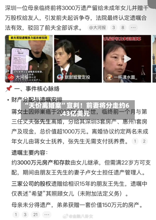 “天价离婚案	”宣判！前妻将分走约6.43亿美元-第2张图片
