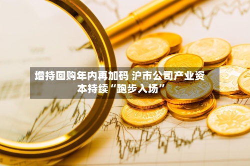 增持回购年内再加码 沪市公司产业资本持续“跑步入场”-第2张图片