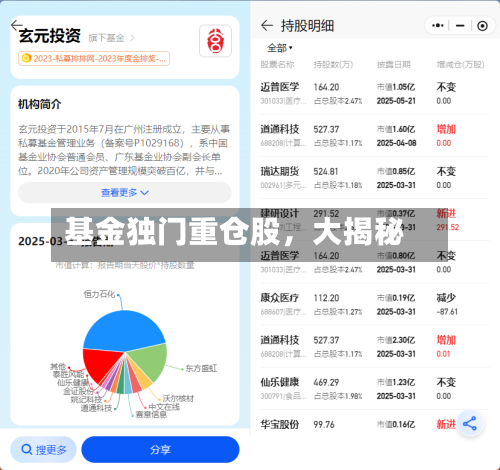 基金独门重仓股	，大揭秘-第2张图片