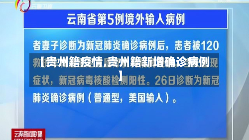 【贵州籍疫情,贵州籍新增确诊病例】-第2张图片
