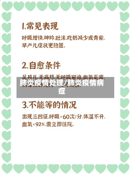 肺炎疫情处理/肺炎疫情病症-第2张图片