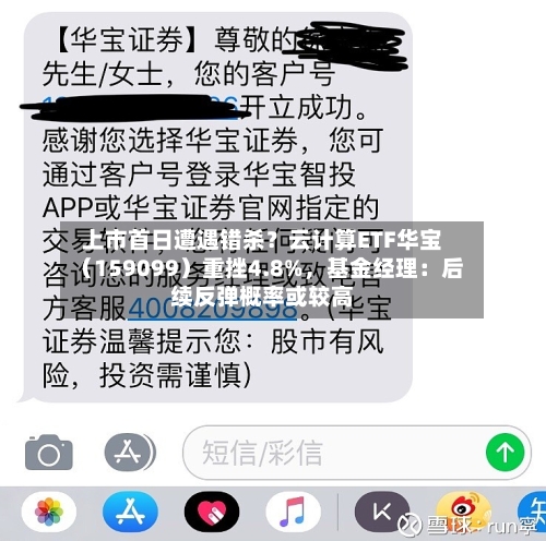 上市首日遭遇错杀？云计算ETF华宝（159099）重挫4.8%，基金经理：后续反弹概率或较高-第2张图片