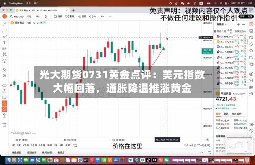 光大期货0731黄金点评：美元指数大幅回落，通胀降温推涨黄金-第3张图片