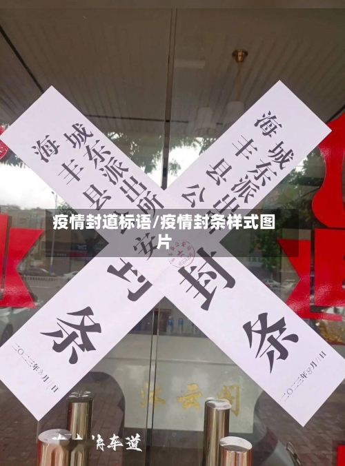 疫情封道标语/疫情封条样式图片