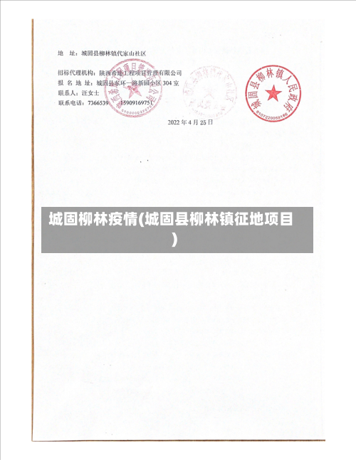 城固柳林疫情(城固县柳林镇征地项目)-第2张图片