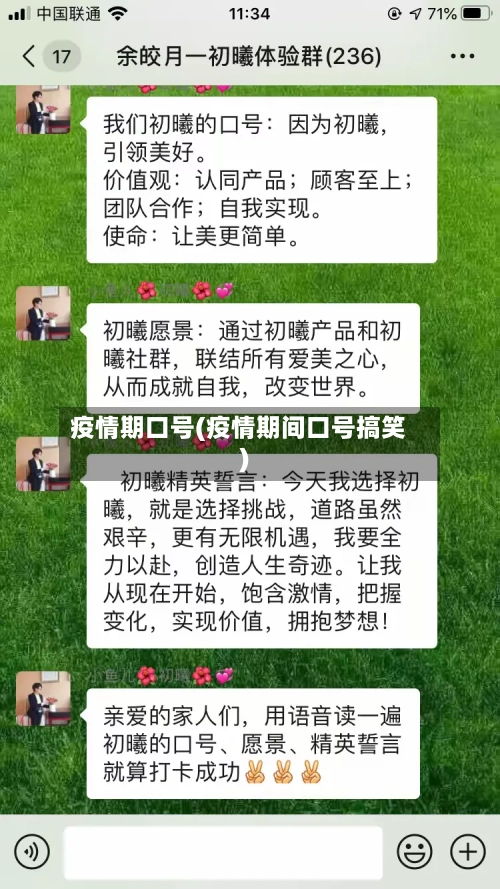 疫情期口号(疫情期间口号搞笑)-第2张图片