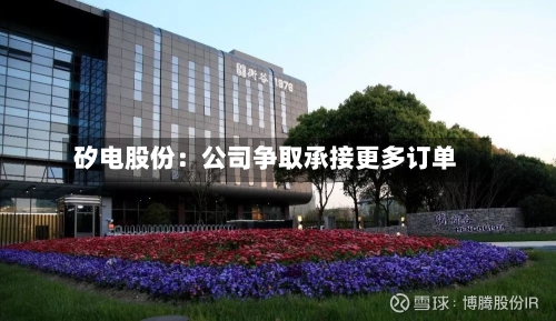 矽电股份：公司争取承接更多订单-第3张图片
