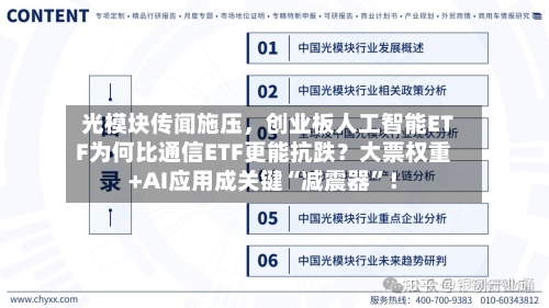 光模块传闻施压	，创业板人工智能ETF为何比通信ETF更能抗跌？大票权重+AI应用成关键“减震器	”！-第2张图片