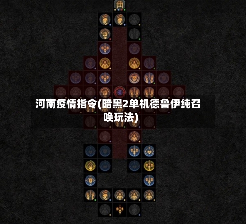 河南疫情指令(暗黑2单机德鲁伊纯召唤玩法)