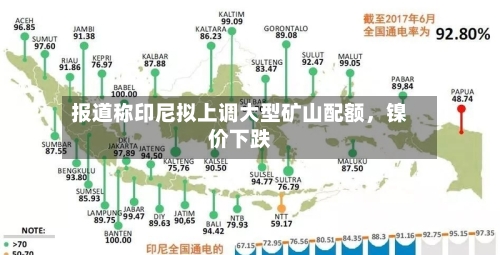 报道称印尼拟上调大型矿山配额，镍价下跌