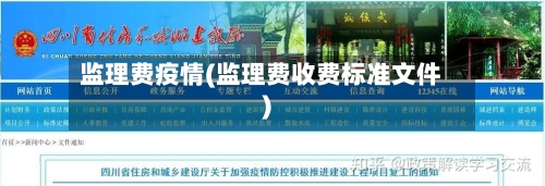 监理费疫情(监理费收费标准文件)