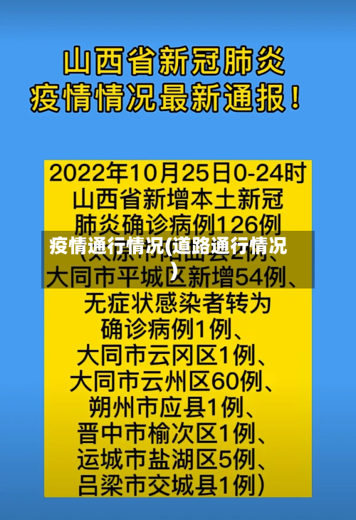 疫情通行情况(道路通行情况)-第2张图片