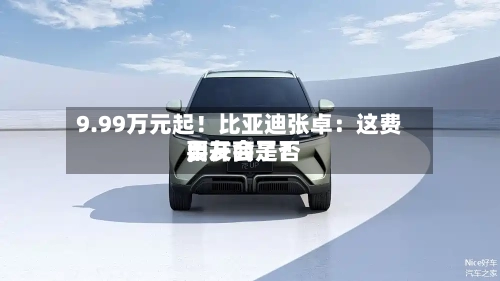 9.99万元起！比亚迪张卓：这费用，友商是否要开会了？-第2张图片