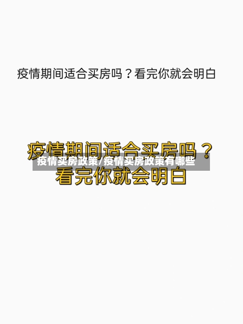 疫情买房政策/疫情买房政策有哪些-第3张图片