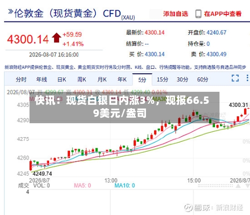 快讯：现货白银日内涨3%，现报66.59美元/盎司-第2张图片