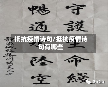 抵抗疫情诗句/抵抗疫情诗句有哪些-第2张图片