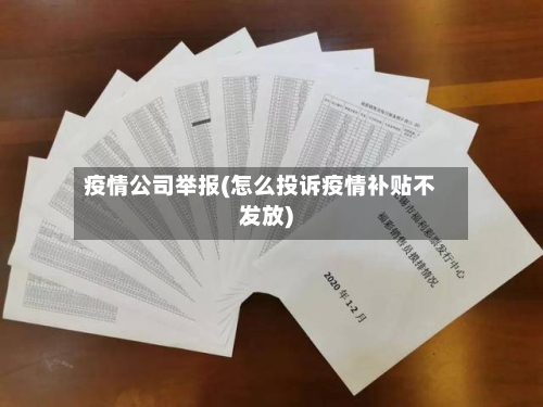 疫情公司举报(怎么投诉疫情补贴不发放)-第2张图片