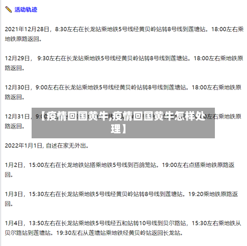 【疫情回国黄牛,疫情回国黄牛怎样处理】