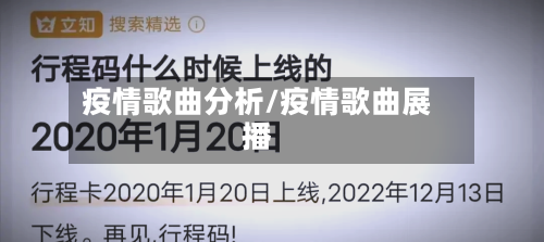 疫情歌曲分析/疫情歌曲展播-第2张图片