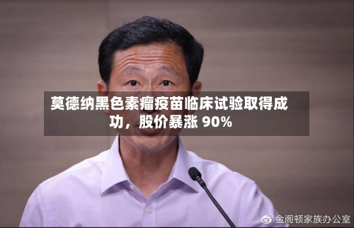 莫德纳黑色素瘤疫苗临床试验取得成功，股价暴涨 90%-第2张图片