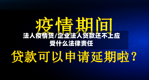 法人疫情贷/企业法人贷款还不上应受什么法律责任