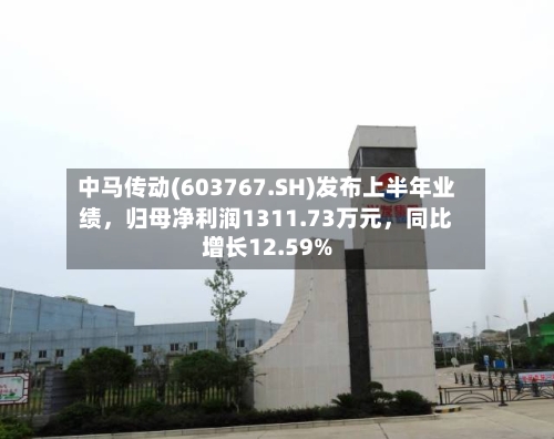 中马传动(603767.SH)发布上半年业绩，归母净利润1311.73万元	，同比增长12.59%-第2张图片