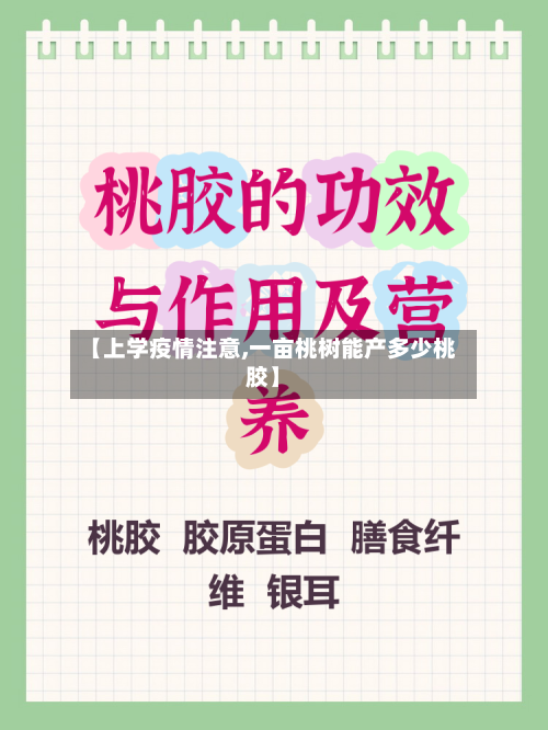 【上学疫情注意,一亩桃树能产多少桃胶】-第3张图片