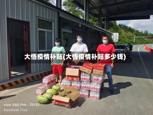 大悟疫情补贴(大悟疫情补贴多少钱)-第2张图片