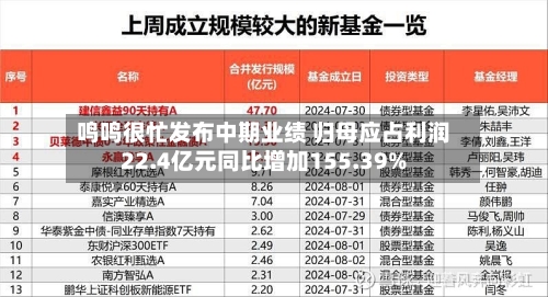 鸣鸣很忙发布中期业绩 归母应占利润22.4亿元同比增加155.39%-第2张图片