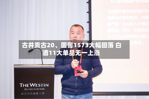 古井贡古20、国窖1573大幅回落 白酒11大单品无一上涨-第2张图片