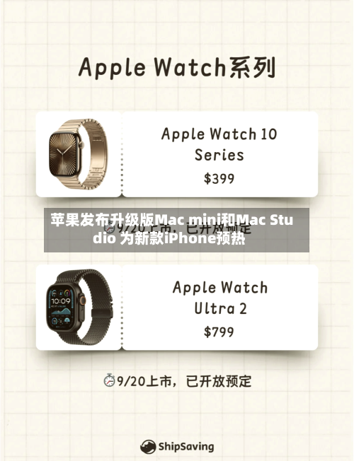 苹果发布升级版Mac mini和Mac Studio 为新款iPhone预热