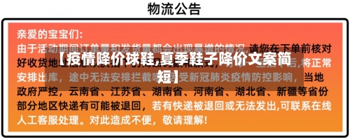 【疫情降价球鞋,夏季鞋子降价文案简短】-第3张图片