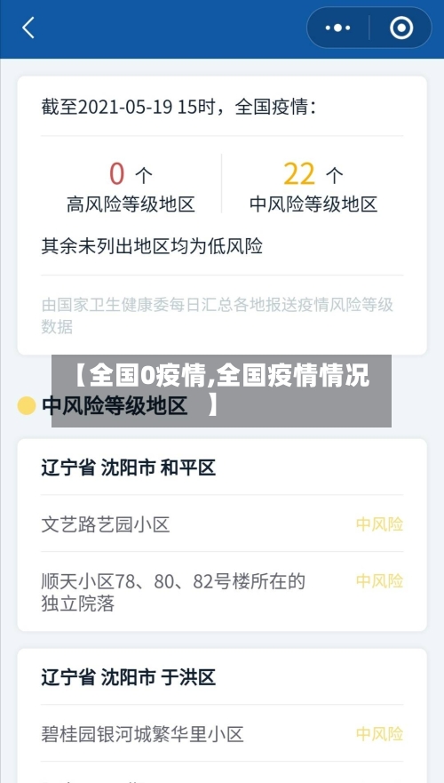 【全国0疫情,全国疫情情况】